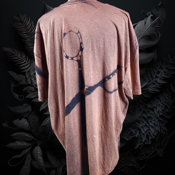Scissors Bleached Shadow Shirt - Hairdressers Barber Gift - Vintage Reto 2X - Picture 2 of 9